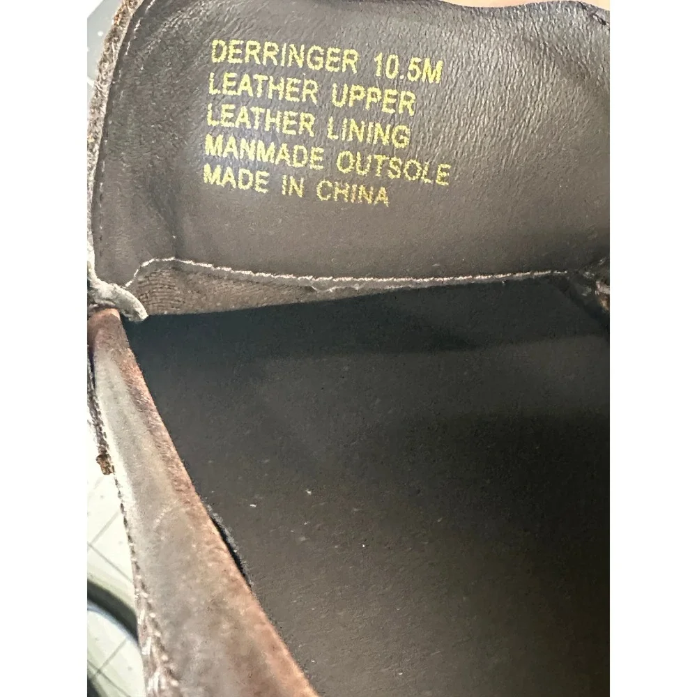 Vittorio Russo Men's Brown Leather Woven Texture Dress Loafer Shoes‎ Size 10.5